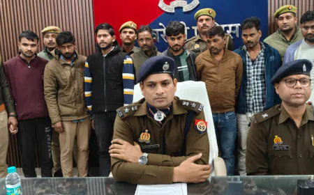 गाड़ी बुकिंग कर लूटपाट करने वाले आठ आरोपी गिरफ्तार