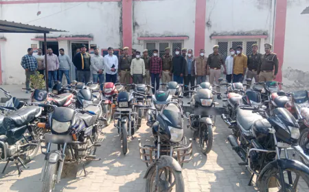 22 वाइक समेत सात अंतर्जनपदीय वाहन चोर गिरफ्तार