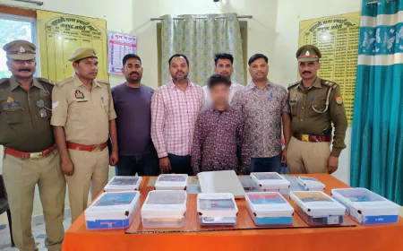 पुलिस ने मोबाइल शॉप में हुए चोरी का पर्दाफाश कर 29 मोबाइल के साथ एक अभियुक्त को किया गिरफ्तार