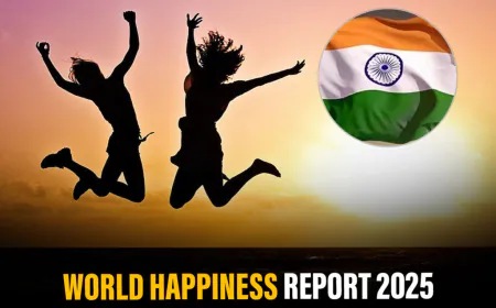 हैप्पीनेस रिपोर्ट में भारत ने की उन्नति, फिर भी रहा पीछे; आठवीं बार सबसे खुशहाल देश बना ये राष्ट्र