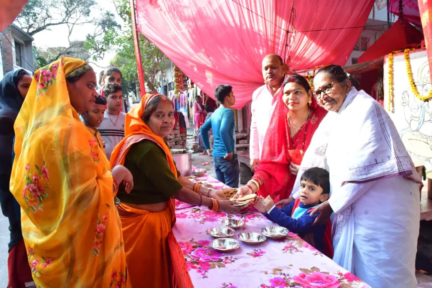 महाशिवरात्रि के शुभ अवसर पर माँ भगवती शिव मंदिर में भंडारे का आयोजन