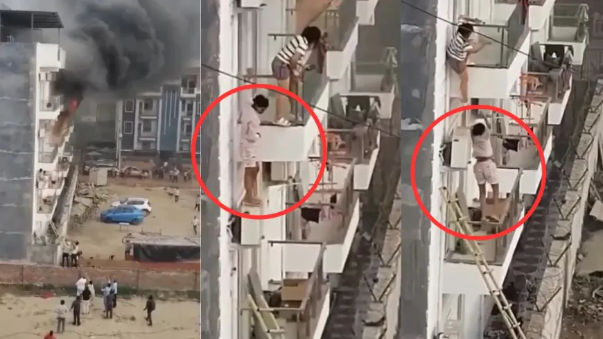 गर्ल्स हॉस्टल के AC में धमाका, आग में फंसी 160 छात्राएं; खिड़की से कूदते हुए नजर आईं लड़कियां