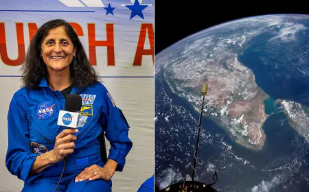 अंतरिक्ष से भारत की अद्भुत छवि: सुनीता विलियम्स ने साझा की अपनी यात्रा का अनुभव