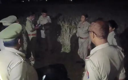 खेत में अज्ञात युवती का शव मिलने से फैली सनसनी