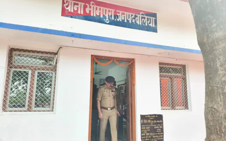 थाना भीमपुरा के कार्यालय, सीसीटीएनएस कक्ष व आगन्तुक कक्ष के जीर्णोंद्धार का एसपी ने फीता काट कर किया उद्घाटन