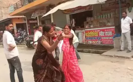 तहसील गेट पर भाइयों के बीच खूनी संघर्ष,संपत्ति विवाद में महिला घायल
