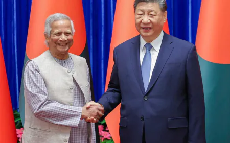 चीन की बांग्लादेश में तीस्ता परियोजना और अस्पताल निर्माण की योजना