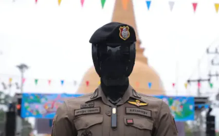 थाईलैंड की सड़कों पर AI रोबोट पुलिस की तैनाती, हाई-टेक 'Cyborg 1.0' कर रहा निगरानी