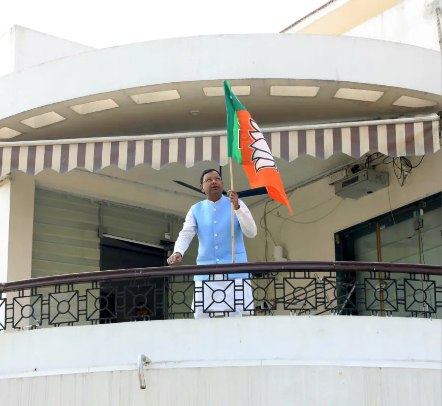 भाजपा का मना स्थापना दिवस, केन्द्रीय मंत्री ने किया उत्साहित