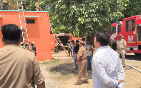 सीतापुर जनपद में मॉक एक्सरसाइज का किया गया आयोजन