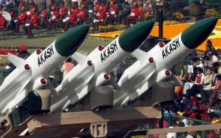 आकाश’ मिसाइल की मांग बढ़ी, शेयरों में 9% उछाल