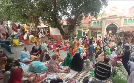 बहराइच: सैयद सालार मसूद गाजी की दरगाह पर उर्स की पहली चौथी पर उमड़ा जनसैलाब, प्रशासन ने किए कड़े सुरक्षा इंतजाम
