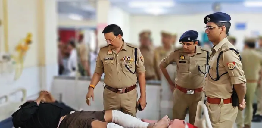 ट्रांसपोर्टकर्मी हत्याकांड का इनामी बदमाश मुठभेड़ में गिरफ्तार, दोनों पैर में गोली