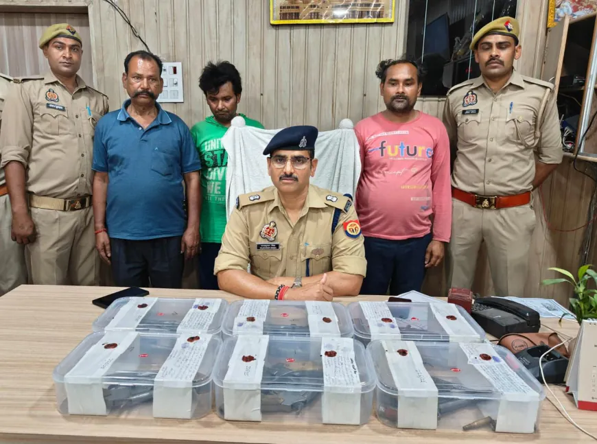 बरेली-एटा पुलिस ने अवैध हथियार फैक्ट्री का किया भंडाफोड़, 3 गिरफ्तार