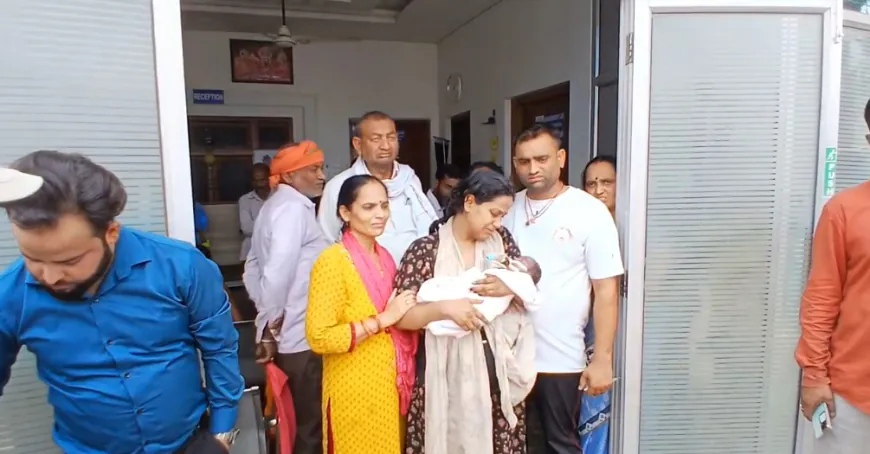 नवजात शिशु की मौत पर परिजन ने किया हंगामा…