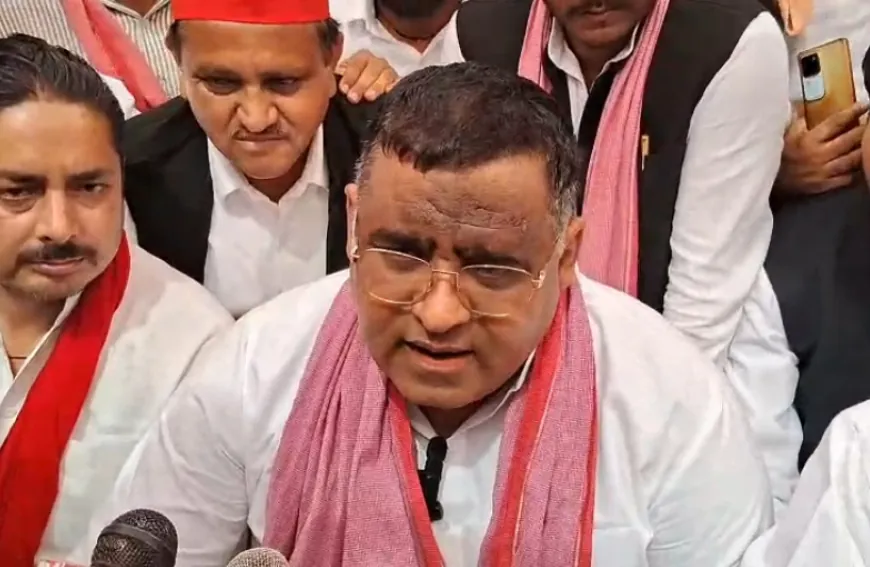 सपा सरकार में बने काऊ मिल्क प्लांट को चालू करवाने के लिए सपाईयों ने किया धरना प्रदर्शन