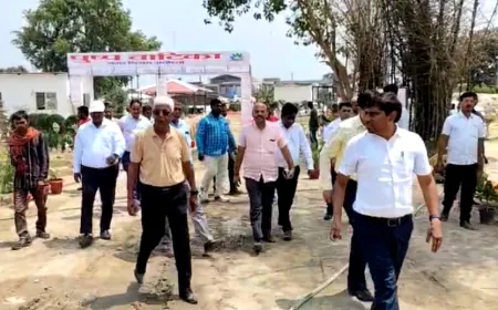 नोडल  अधिकारी ने किया वृक्षारोपण , साथ ही आगामी त्योहारों की तैयारियों का किया समीक्षा बैठक