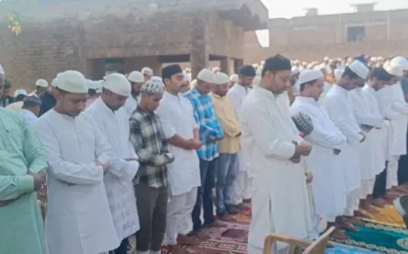 हर्षोल्लास के साथ मनाया गया ईद-उल-अजहा का त्योहार, 105 जगहों पर अदा हुई नमाज