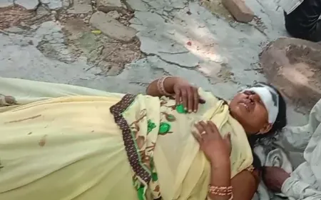 दो पक्षों के बीच हुआ खूनी संघर्ष, महिला गंभीर रूप से घायल