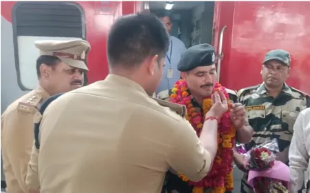 ऑपरेशन सिंदूर में घायल बीएसएफ जवान भूपेंद्र बाजपेई का रायबरेली में हुआ भव्य स्वागत