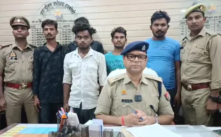 मिल एरिया पुलिस ने बाइक चोर गिरोह का किया भंडाफोड़, 6 बाइक बरामद, 5 गिरफ्तार
