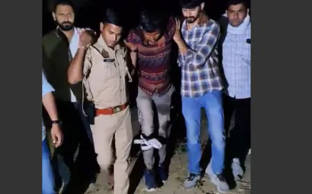 मथुरा पुलिस की बदमाशों के साथ हुई मुठभेड़ 4 गिरफ्तार