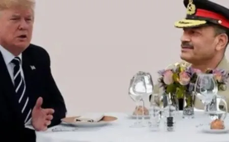 पाक आर्मी चीफ की ट्रंप से मुलाकात पर बवाल