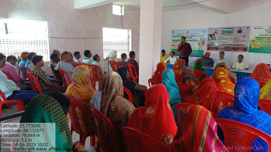 विकसित कृषि संकल्प अभियान में किसानों को दी गई आधुनिक कृषि तकनीकों की जानकारी