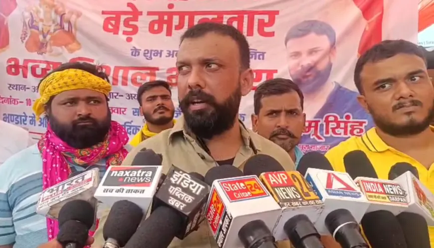 जेष्ठ माह के अंतिम बड़े मंगलवार पर विशाल भंडारे का आयोजन, हनुमान भक्तों ने ग्रहण किया प्रसाद