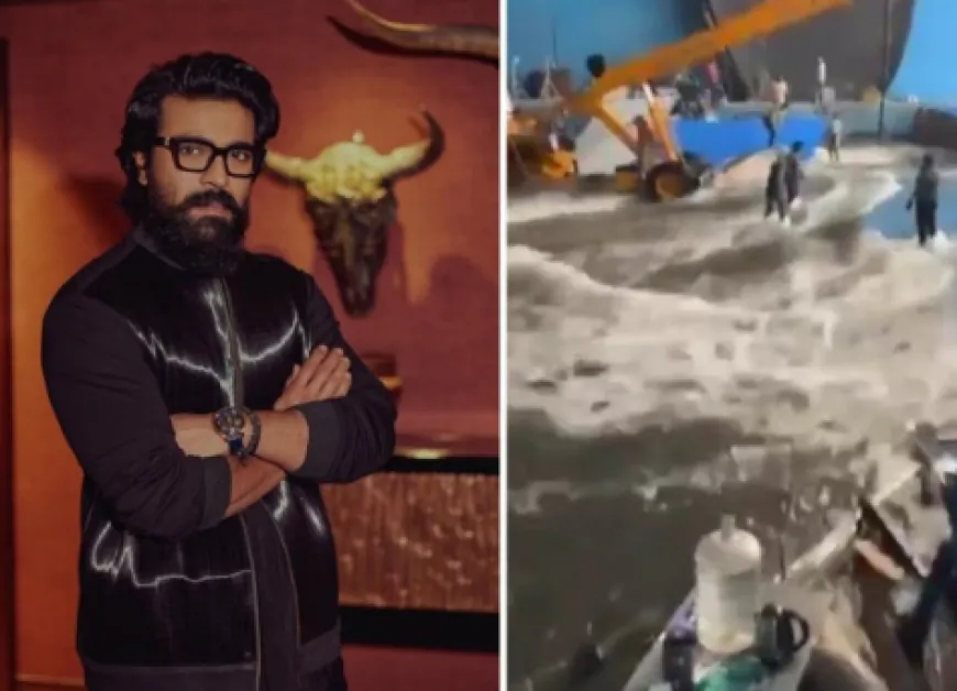 राम चरण की फिल्म 'द इंडिया हाउस' के सेट पर बड़ा हादसा, फटा वॉटर टैंक, कई लोग घायल