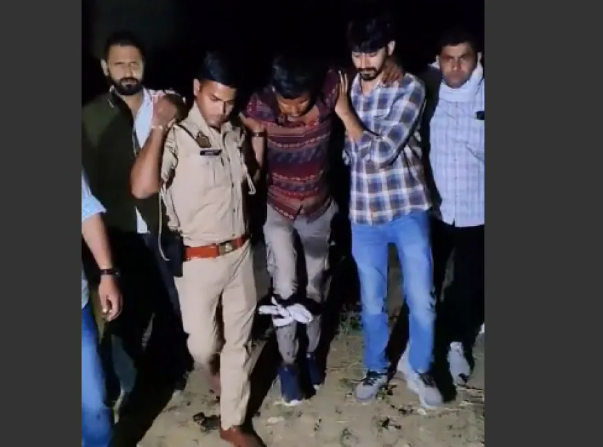 मथुरा पुलिस की बदमाशों के साथ हुई मुठभेड़ 4 गिरफ्तार