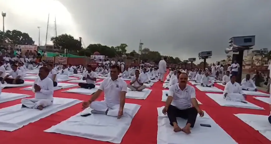 रामनगरी मे अंतरराष्ट्रीय योग दिवस मनाया गया।