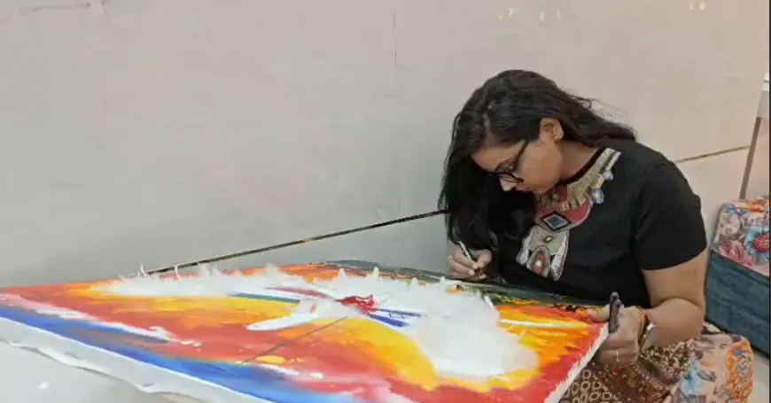 ईरान-इज़राइल युद्ध पर अलीगढ़ की आर्टिस्ट ने बनाई भावुक पेंटिंग, पीएम मोदी के 'ऑपरेशन सिंधु' की सराहना