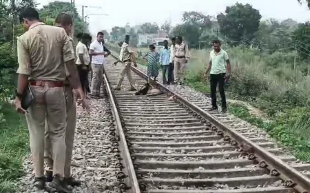 रेलवे ट्रैक पर मिला अज्ञात युवक का क्षत-विक्षत शव, क्षेत्र में मची सनसनी”