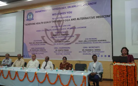 आरएमएलएएस में "योग और वैकल्पिक चिकित्सा से स्वास्थ्य लक्ष्यों की प्राप्ति" विषय पर संगोष्ठी आयोजित