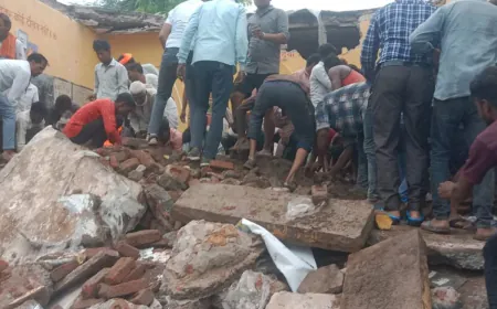 झालावाड़ में स्कूल की छत गिरने से बड़ा हादसा, 5 बच्चों की मौत, 30 से अधिक घायल
