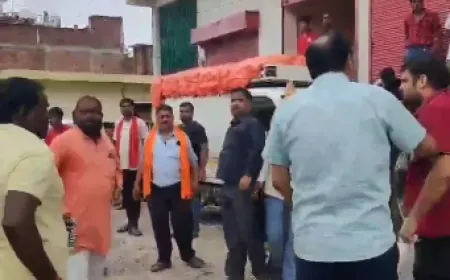 नाले के पुल निर्माण को लेकर ठेकेदार और स्थानीय लोगों में मारपीट, वीडियो वायरल