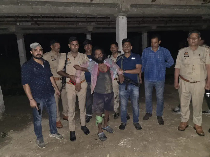 दोहरे हत्याकांड का मुख्य आरोपी पुलिस मुठभेड़ में गिरफ्तार, तमंचा और कारतूस बरामद