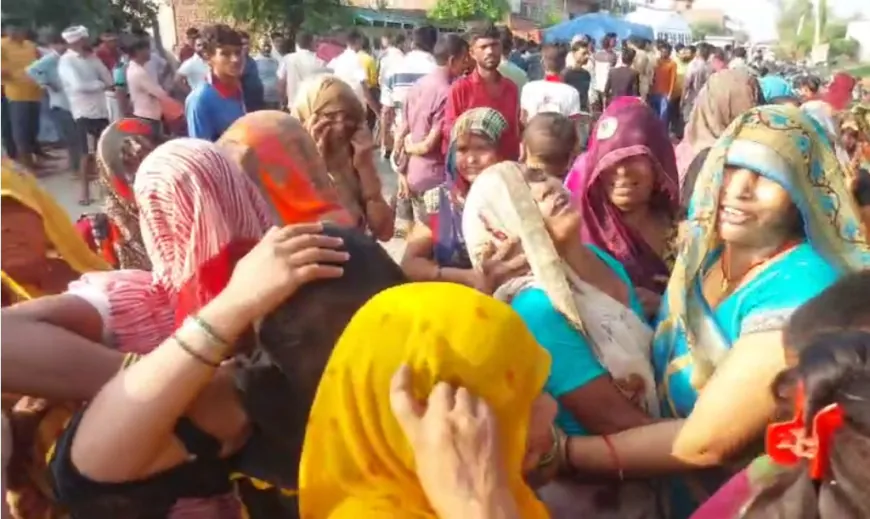 तेज रफ्तार ट्रैक्टर ने दो लोगों को रौंदा, एक की मौत, दूसरा गंभीर घायल