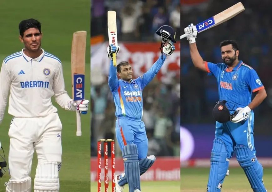 टेस्ट और वनडे में दोहरा शतक लगाने वाले खिलाड़ी: 5 में से 4 भारतीय, शुभमन गिल बने खास क्लब का हिस्सा