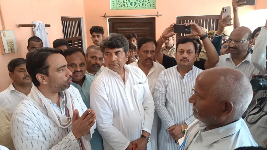 शहीद सत्यवान सिंह को केंद्रीय व राज्य मंत्री ने दी श्रद्धांजलि, परिजनों को बंधाया ढ़ांढ़स