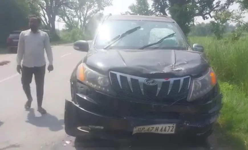 उतरौला-बलरामपुर मार्ग पर दो वाहनों की भीषण भिड़ंत, महिला गंभीर रूप से घायल