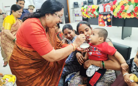 अन्नप्राशन एवं गोद भराई कार्यक्रम में बेबीरानी मौर्या ने की सहभागिता | संभव अभियान 5.0