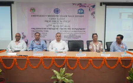 लखनऊ में डॉ. राम मनोहर लोहिया इंस्टीट्यूट में आयोजित आपातकालीन चिकित्सा टॉक सीरीज, देशभर से विशेषज्ञ और छात्र हुए शामिल