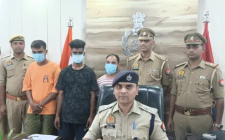 पुलिस ने लूट की दो घटनाओं का किया खुलासा, तीन अभियुक्त गिरफ्तार, लूट का माल बरामद