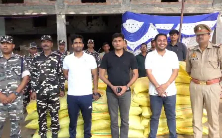 किसानों के हक पर डाका डाल रहे खाद तस्करों पर पुलिस का शिकंजा, नेपाल सीमा से 50 बोरी यूरिया खाद बरामद