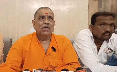 धर्म सेना प्रमुख संतोष दुबे ने प्रशासन पर लगाया भ्रष्टाचार का आरोप 