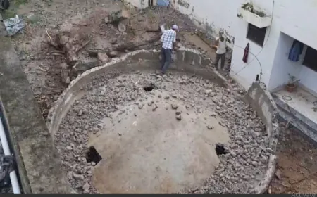 नगर पालिका का प्रशासनिक भवन हुआ क्षतिग्रस्त !