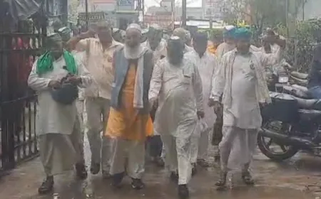 किसानों ने राष्ट्रपति को सम्बोधित 6 सूत्रीय मांगों का ज्ञापन सौंपा