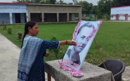 खरदौरी के कृषक राष्ट्रीय इंटर कॉलेज में मेजर ध्यानचंद जयंती पर खेल दिवस का आयोजन